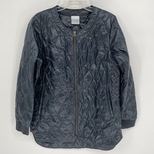 Columbia Women's Black Quilted Interchange Puffer Liner Jacket Size L